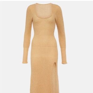 Jacquemus La Robe Dao mohair-blend maxi dress